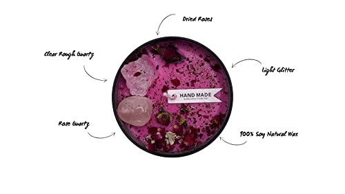 Luxury Crystal Energy Cleansing Candle - Long Lasting