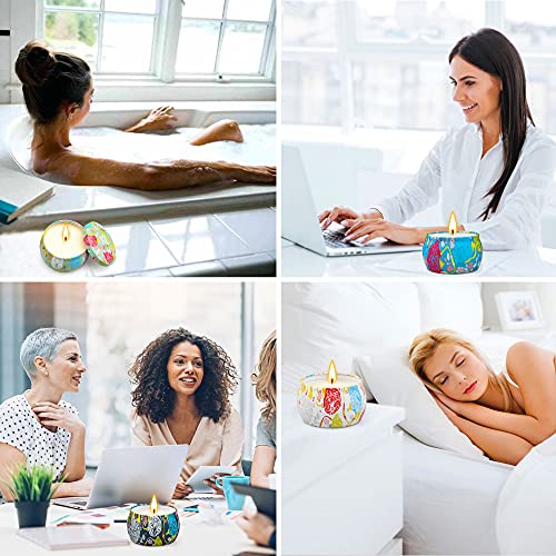 Luxury Scented Candles Set - 4 Fragrances, 4.4oz