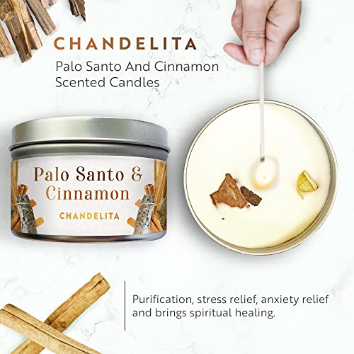Luxury Palo Santo & Cinnamon Scented Candle