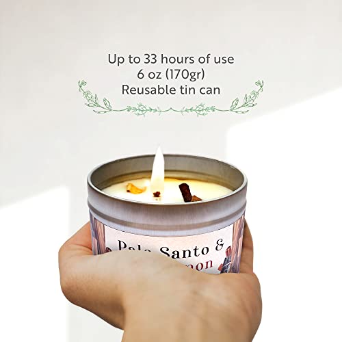 Luxury Palo Santo & Cinnamon Scented Candle