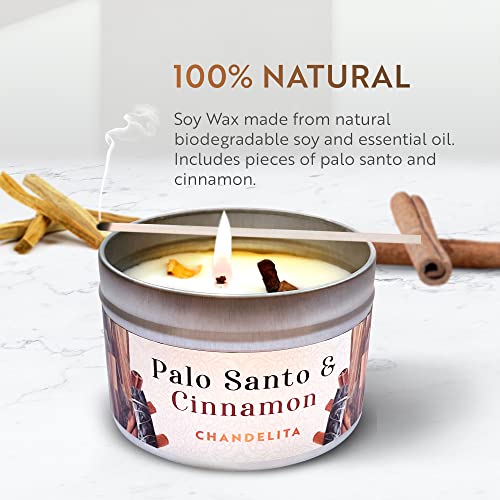 Luxury Palo Santo & Cinnamon Scented Candle