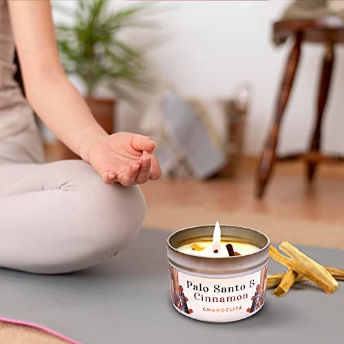 Luxury Palo Santo & Cinnamon Scented Candle