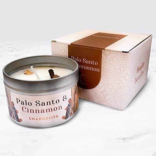 Luxury Palo Santo & Cinnamon Scented Candle