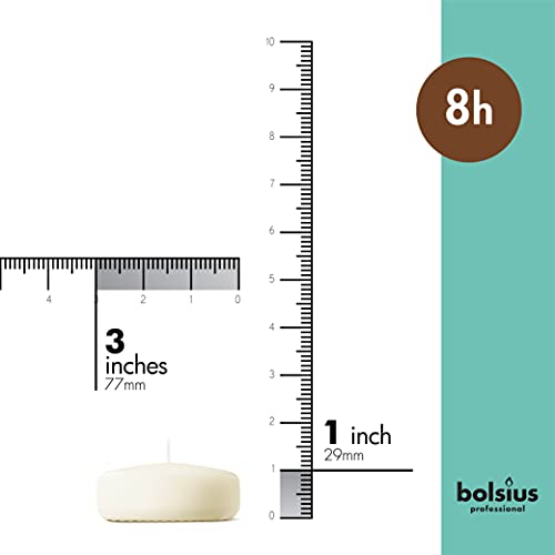 Bolsius Ivory XL Floating Candles - 12 Pieces