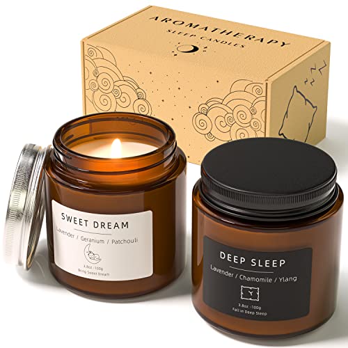 Luxury Lavender & Chamomile Sleep Candle Gift Set