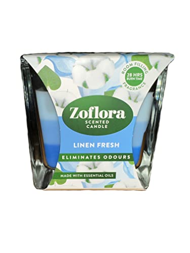 Luxury Linen Fresh Scented Candle with Essential Oils