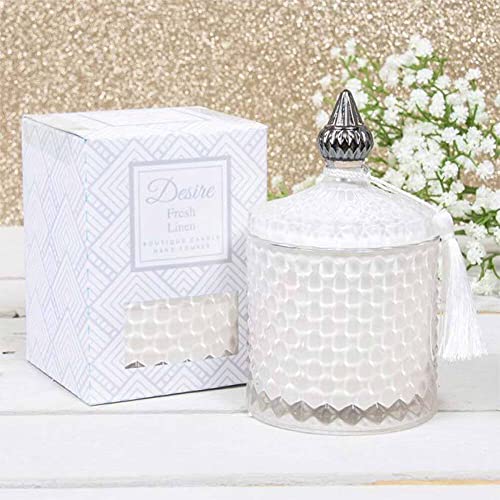 LEONARDO Fresh Linen Scented Luxury Soy Wax Candle