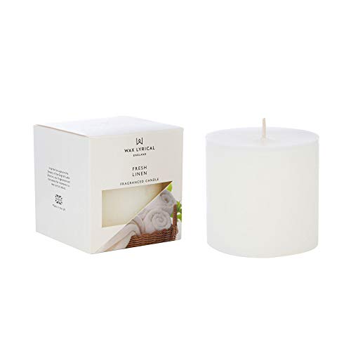 WAX LYRICAL Fresh Linen Scented Pillar Candle