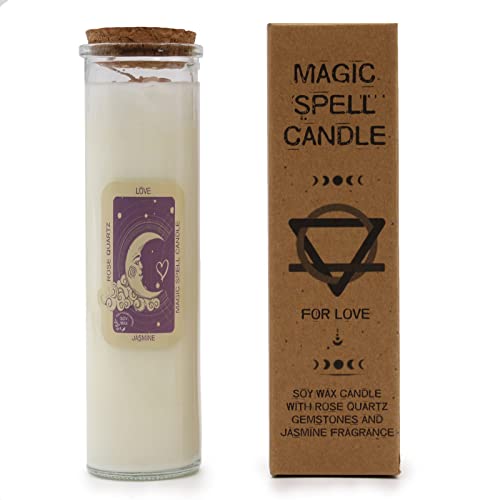Luxury Love Magic Soy Wax Candle with Crystals