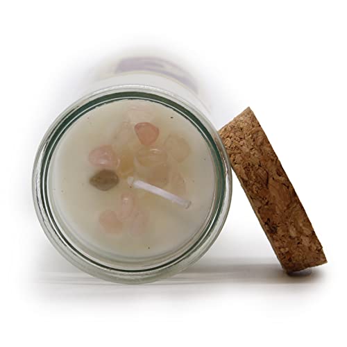 Luxury Love Magic Soy Wax Candle with Crystals