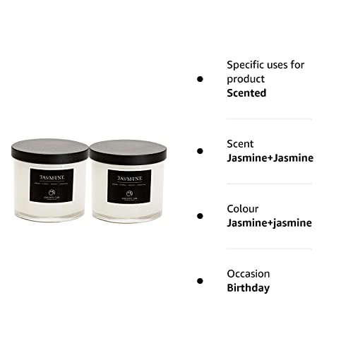 Chloefu LAN Premium Jasmine Scented Candles - 2 Pack