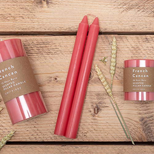 BellaMira French Cancan Spicy Scent Tapered Dinner Candles