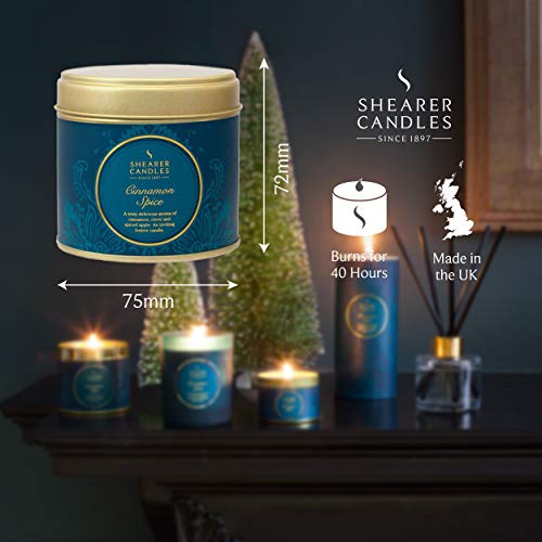 Shearer Candles Large Luxury Cinnamon Spice Tin Candle