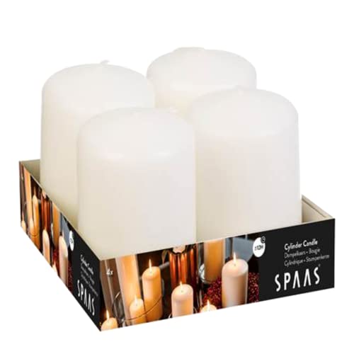 Spaas Luxe White Pillar Candle, 18 Hours
