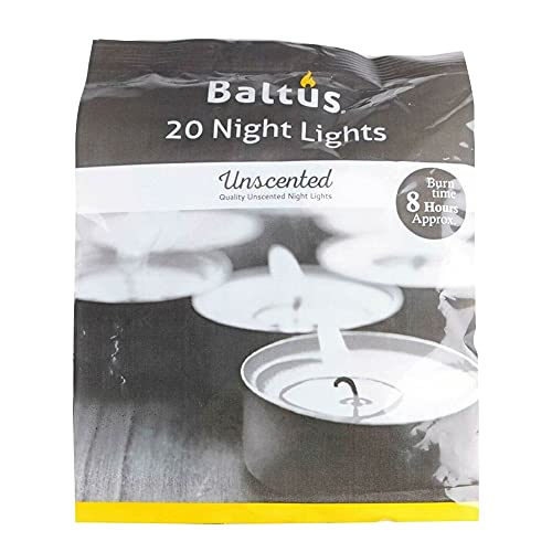 Baltus Pack of 20 Luxury Wax Night Lights