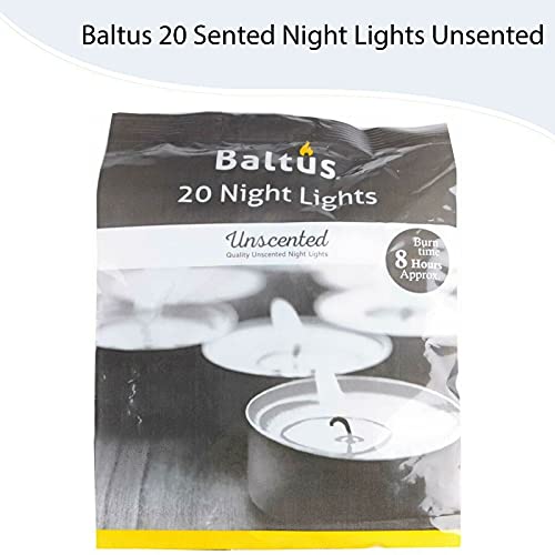 Baltus Pack of 20 Luxury Wax Night Lights