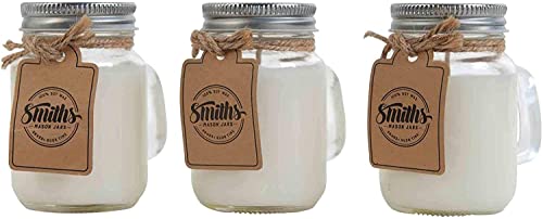 Set of 6 Luxury Soy Candles in Mini Mason Jars