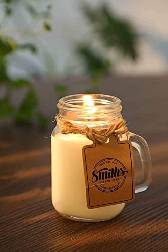 Set of 6 Luxury Soy Candles in Mini Mason Jars