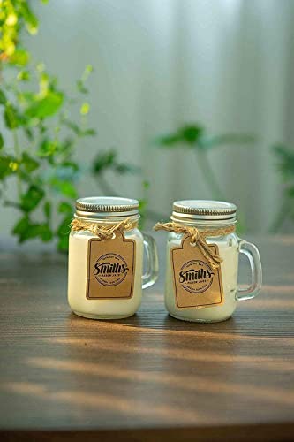 Set of 6 Luxury Soy Candles in Mini Mason Jars