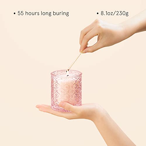 Luxury Sandalwood Rose Aromatherapy Candle, 230g