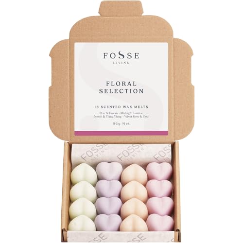 Luxurious Floral Wax Melts - 16 Pack, 4 Scents