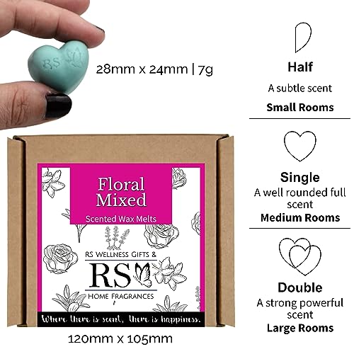 Floral Mix Wax Melts - 16 Heart Gift Set