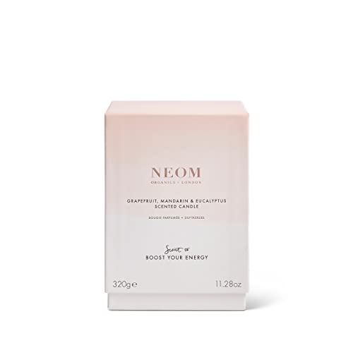 NEOM Luxury Scented Ceramic Candle - Grapefruit, Mandarin & Eucalyptus