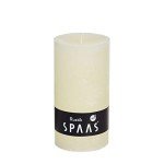 Spaas Rustic Pillar Candles - Ivory, 60 Hours