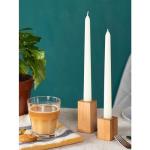 CANDWAX 8 inch Taper Candles Set of 12 - Dripless Taper Candles and Unscented Candlesticks - Perfect as Christmas Candles and Household Candles - Ivory Candles