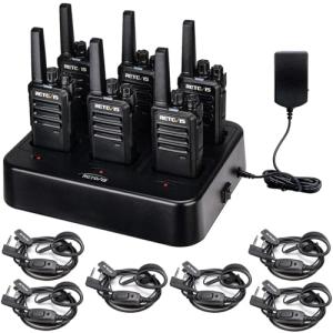 Retevis RT68 Walkie Talkies 6 Pack Rechargeable