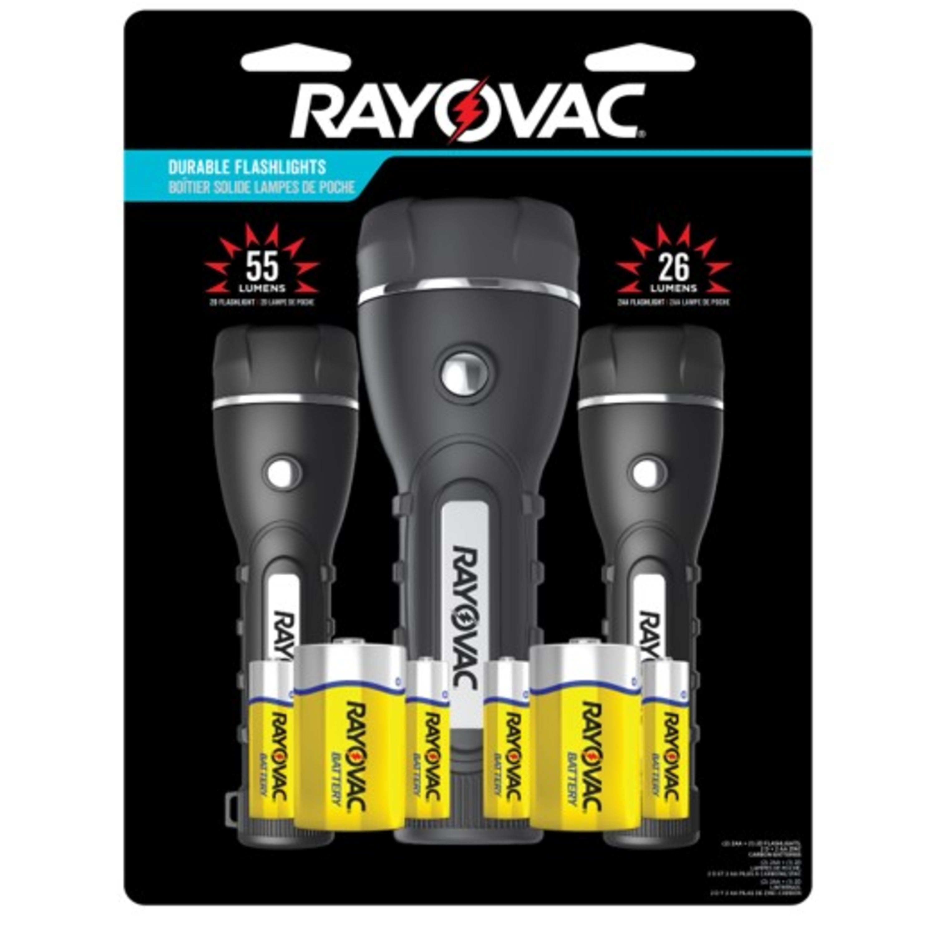 Robust LED Flashlight 3-Pack by Rayovac