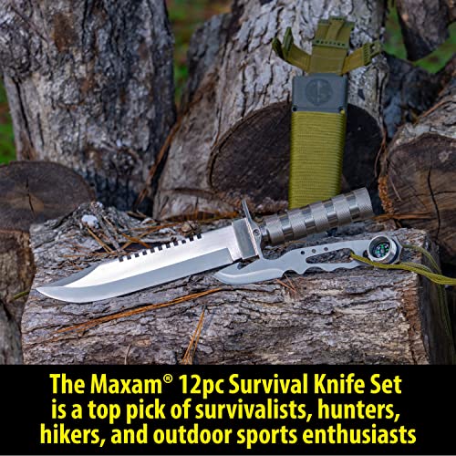 12-Piece Survival Knife Set for Preppers