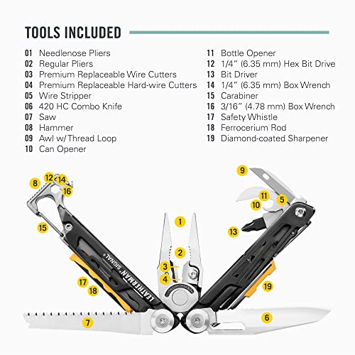 LEATHERMAN Signal Camping Multitool with Fire Starter