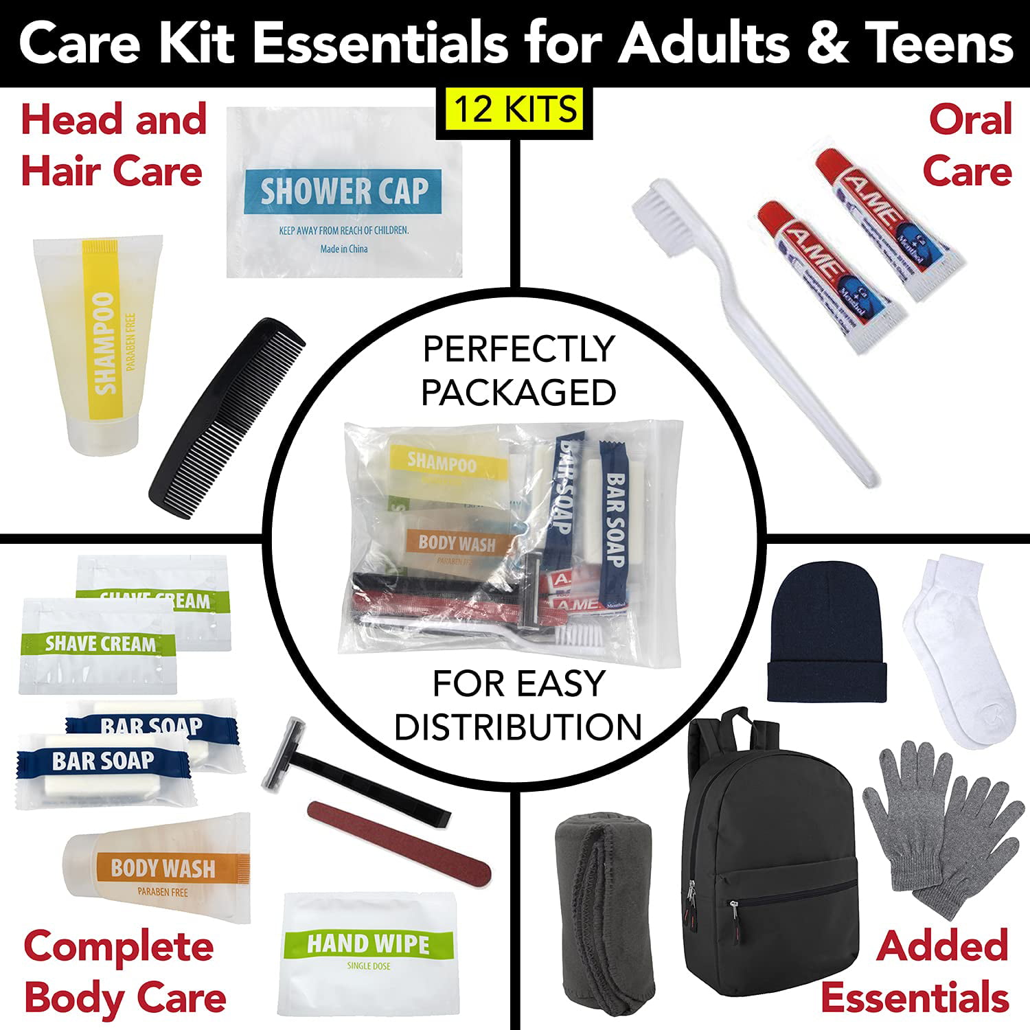 Bulk Hygiene Kits for Winter Homeless Survival