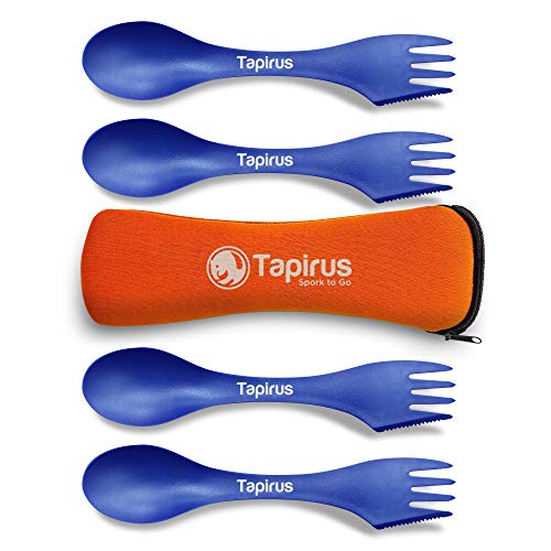 Tapirus Blue Spork Set - Outdoor Mess Kit