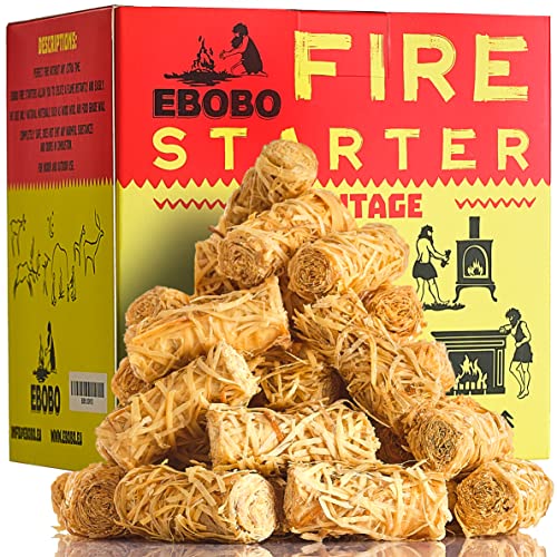 50 Natural Waterproof Fire Starters for Fireplace