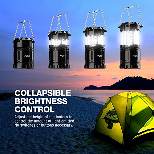 Super Bright LED Camping Lanterns, 2-Pack