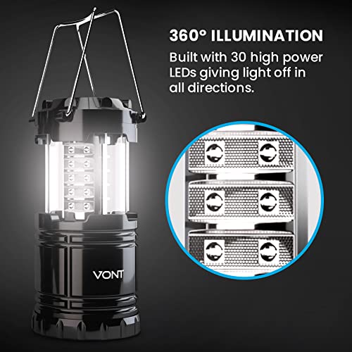Super Bright LED Camping Lanterns, 2-Pack