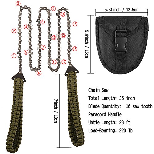 Paracord Pocket Chainsaw for Survival and Camping