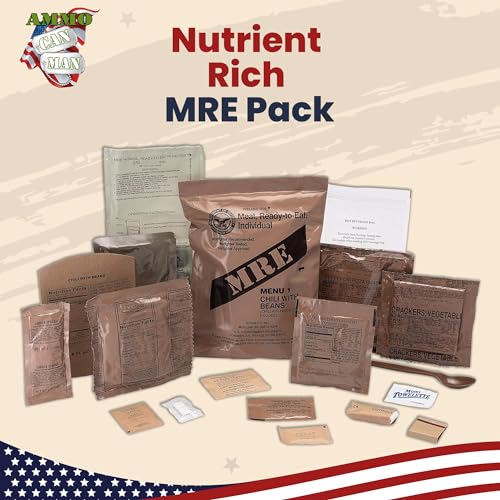 Military MREs: 12ct Case, Menus 1-12