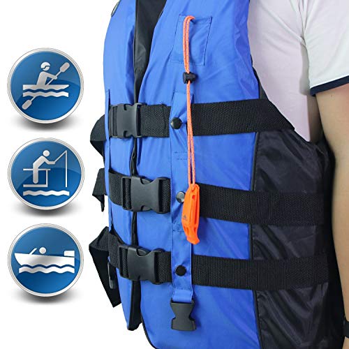 Emergency Whistles with Lanyard - 2 Pack
