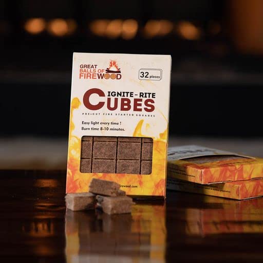 Pre-Cut Fire Starter Cubes - 32 Pieces