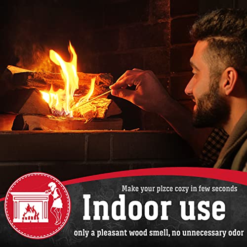 50 Natural Waterproof Fire Starters for Fireplace