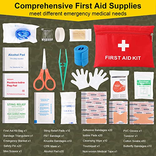 248PCS Survival First Aid Kit in MOLLE Pouch