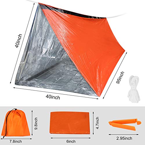 Emergency survival tents for outdoor activities - 2 pack
