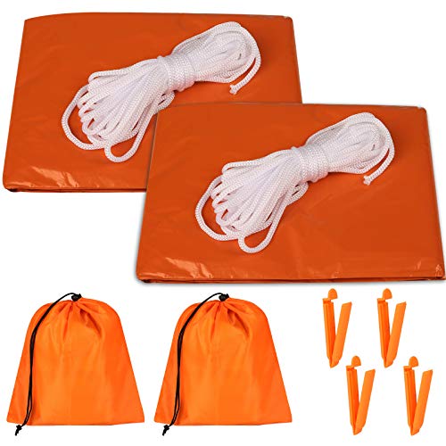 Emergency survival tents for outdoor activities - 2 pack