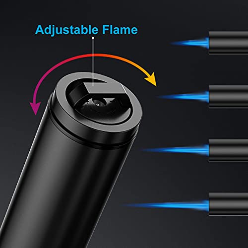 Adjustable Windproof Torch Lighters, 2 Pack