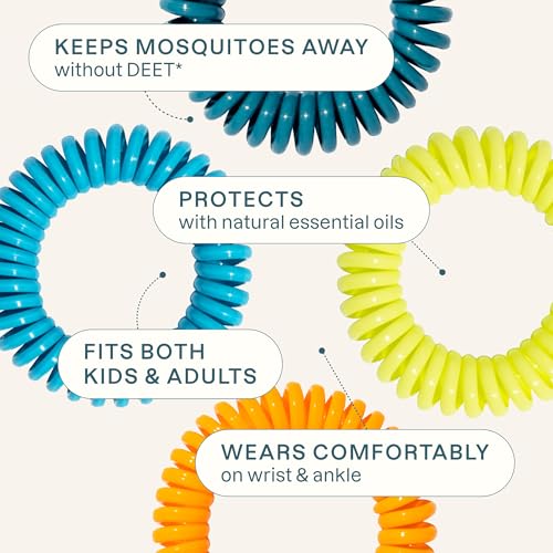 10-Pack Natural Mosquito Repellent Bracelets