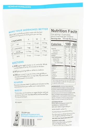 King Arthur Gluten-Free Pancake Mix, 15 oz