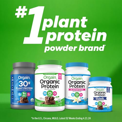 Orgain Vegan Protein Powder with 50 Superfoods, Vanilla